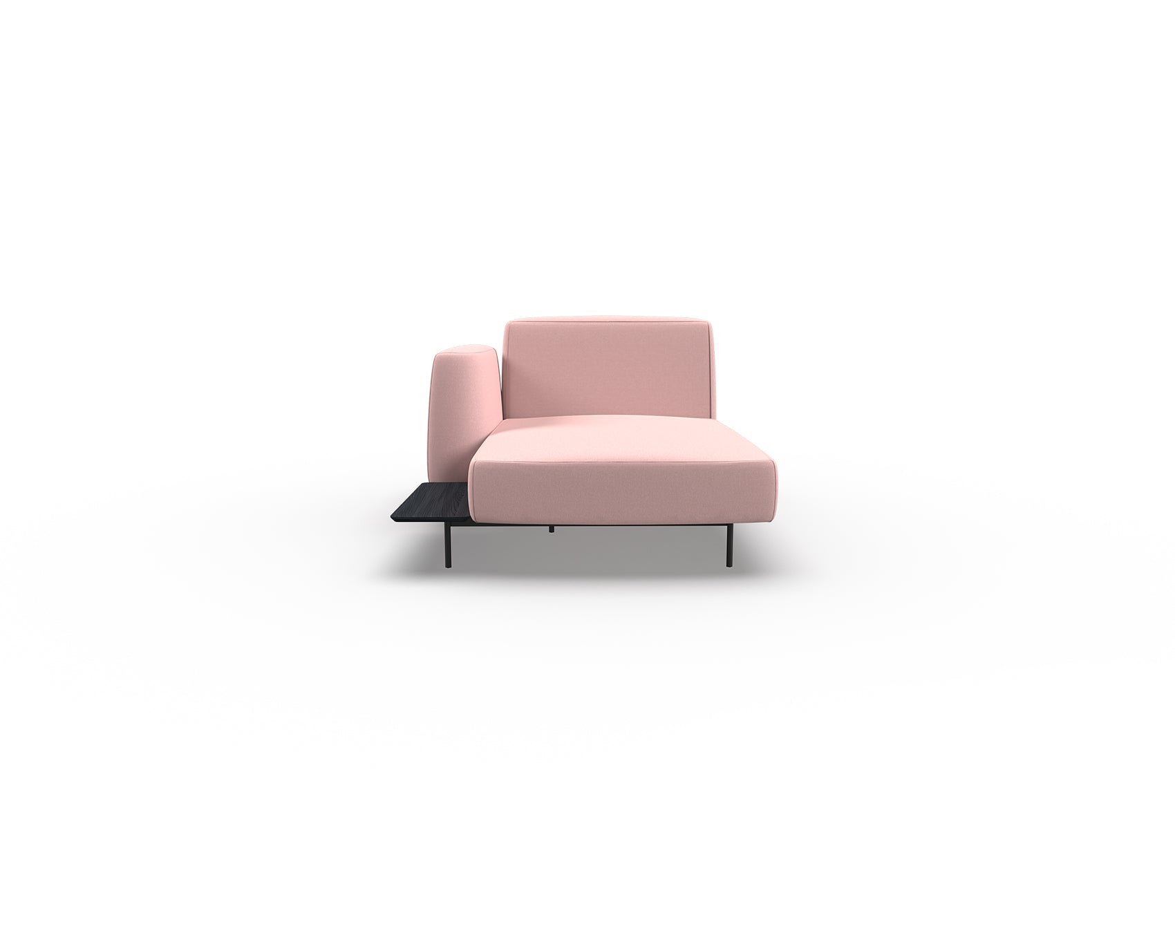 Noon Sofa Left Chaise with Shelf